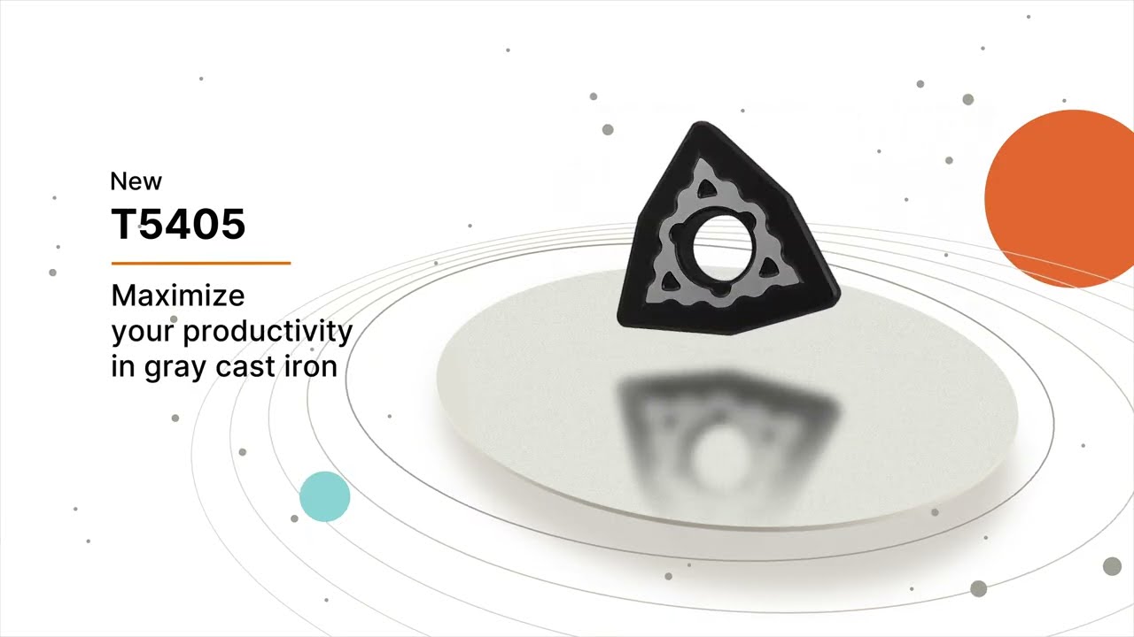 The new 2026 T5405 - CVD grade for gray cast iron turning.