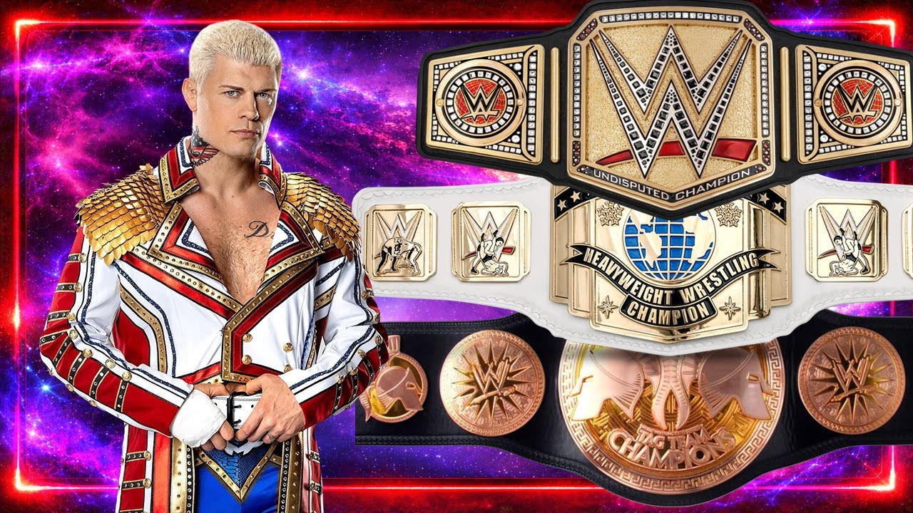 All Cody Rhodes WWE Title Wins (2008 - 2026)