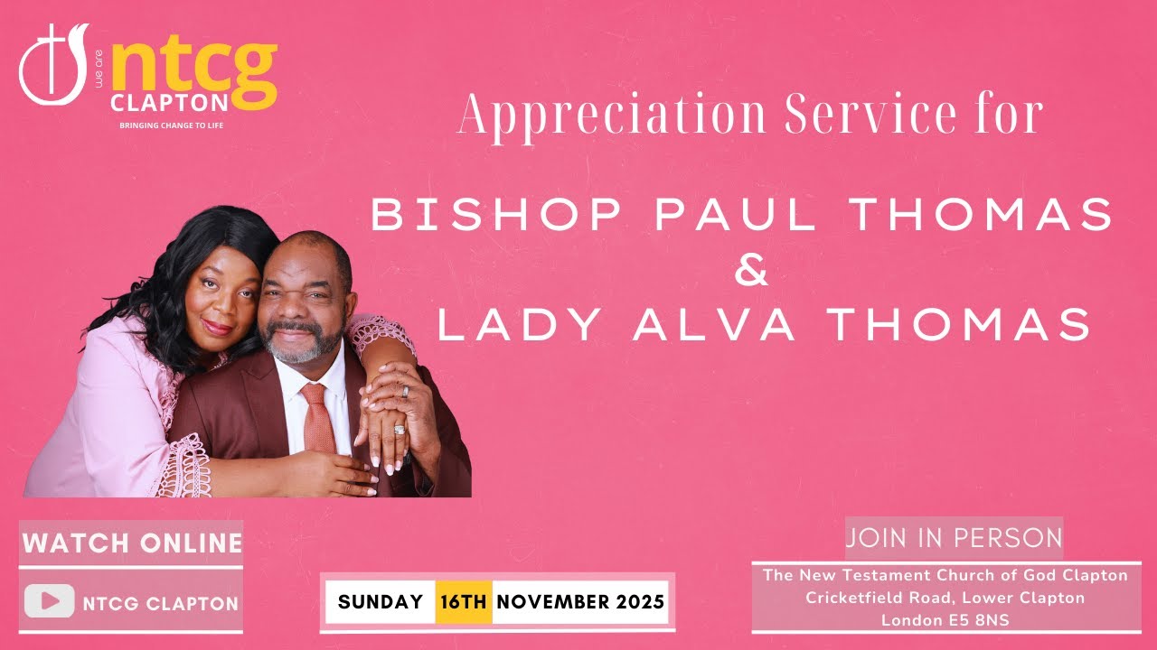 Appreciation Service Bishop Paul Thomas and Lady Alva Thomas 