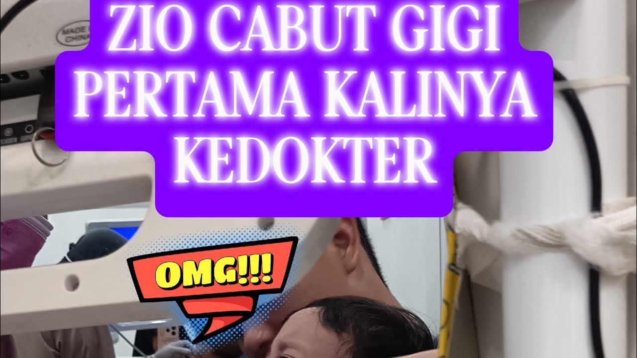 ZIO CABUT GIGI PERTAMA KALINYA KEDOKTER #vlog #dayinmylife #zio 