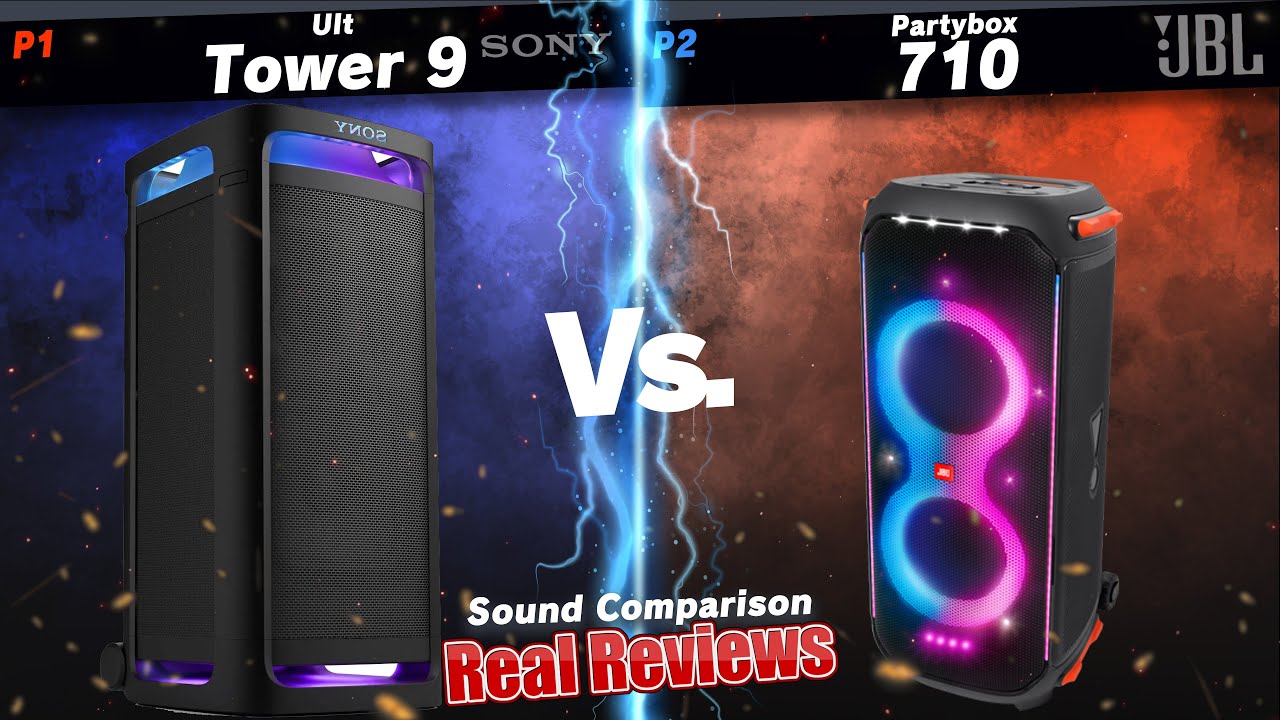 Sony ULT Tower 9 VS JBL Partybox 710 Sound Comparison