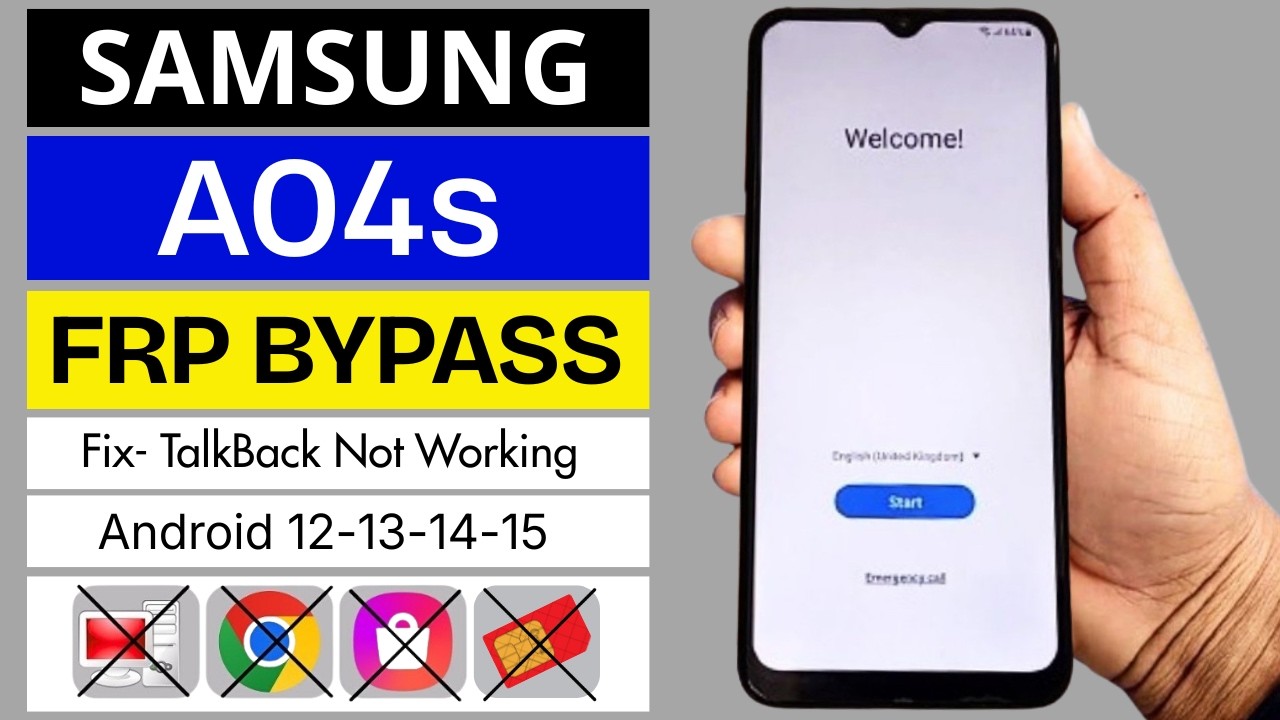 Samsung A04s GOOGLE/FRP Bypass 2026 🔥 Google Account Unlock (Fix TalkBack Not Working) Without Pc