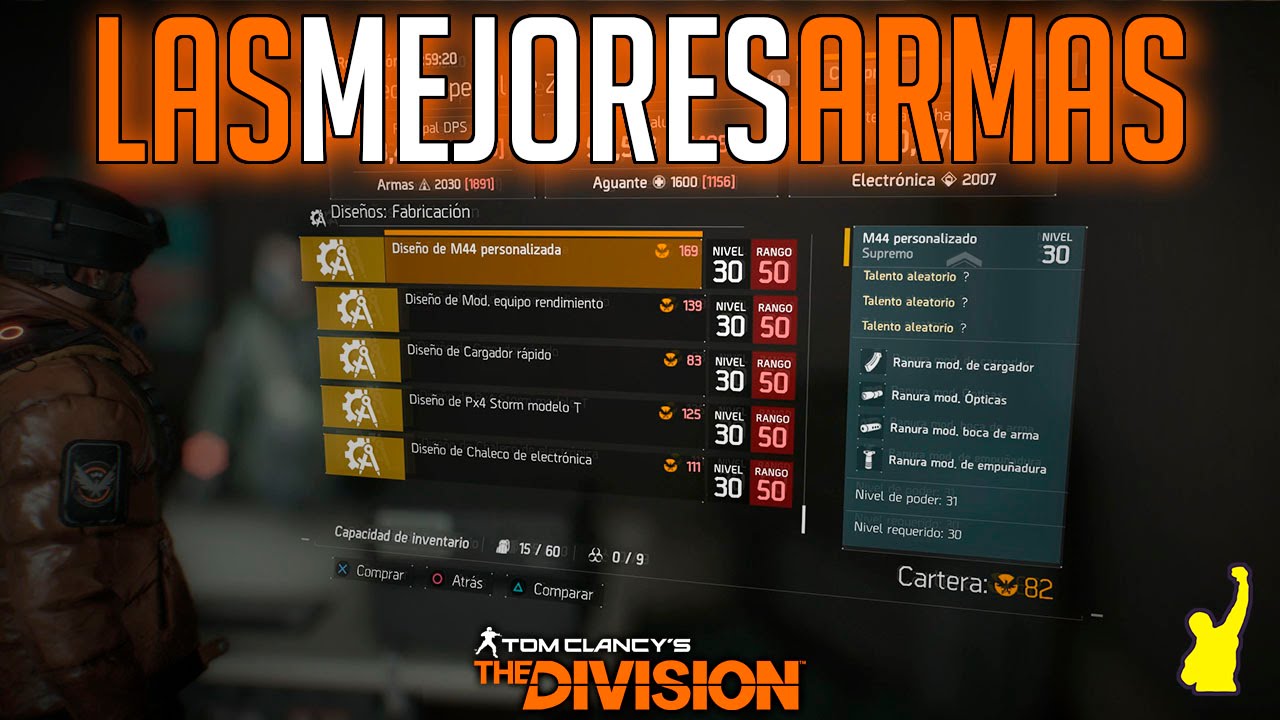 The Division - Como conseguir y fabricar las mejores Armas!