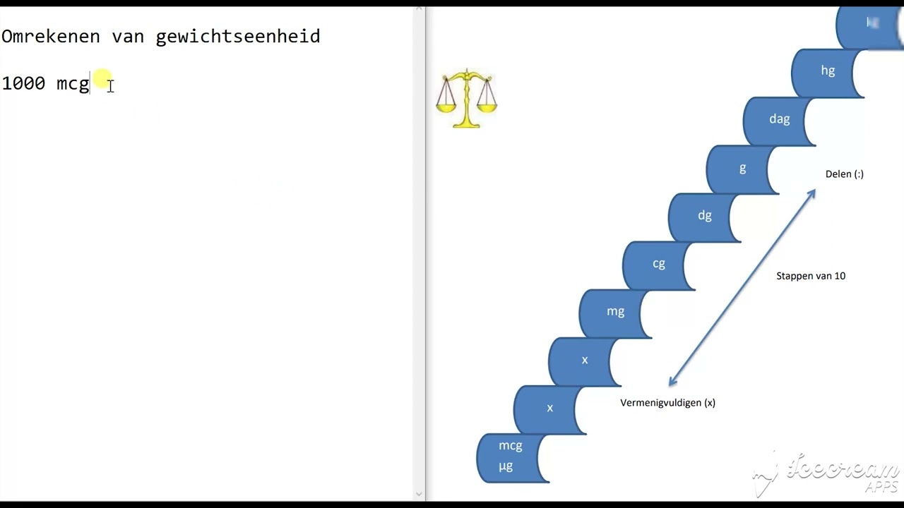 omrekenen eenheden gewicht