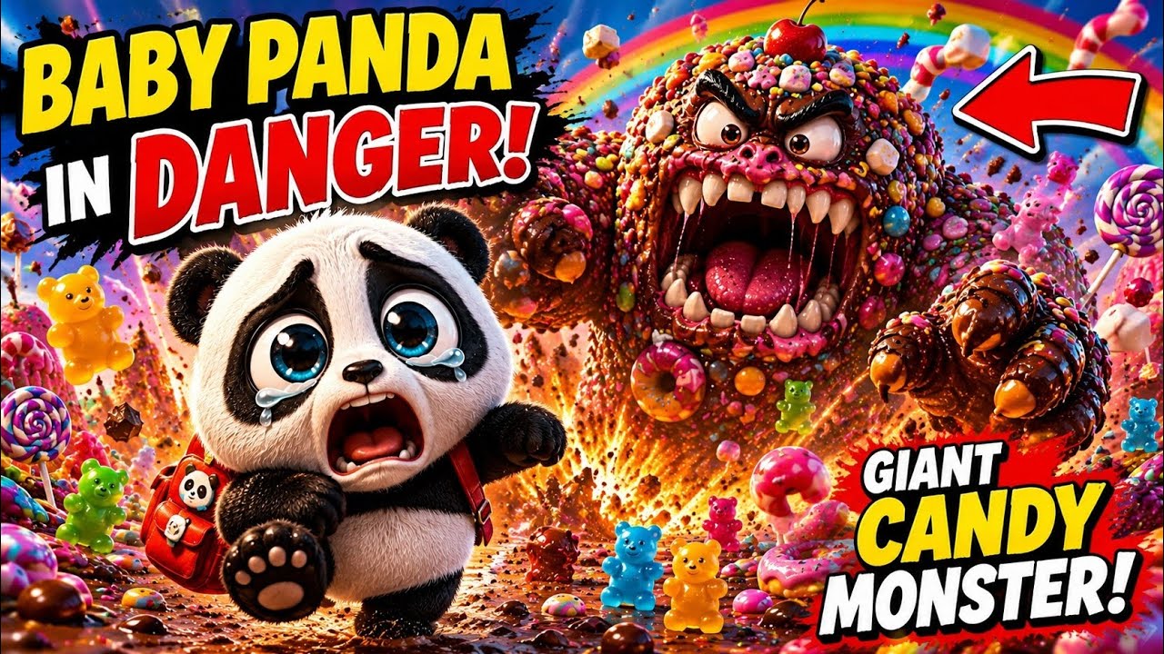 🐼 Малыш Панда против Гигантского Конфетного Монстра! 🍭🍫 | Забавный приключенческий мультик