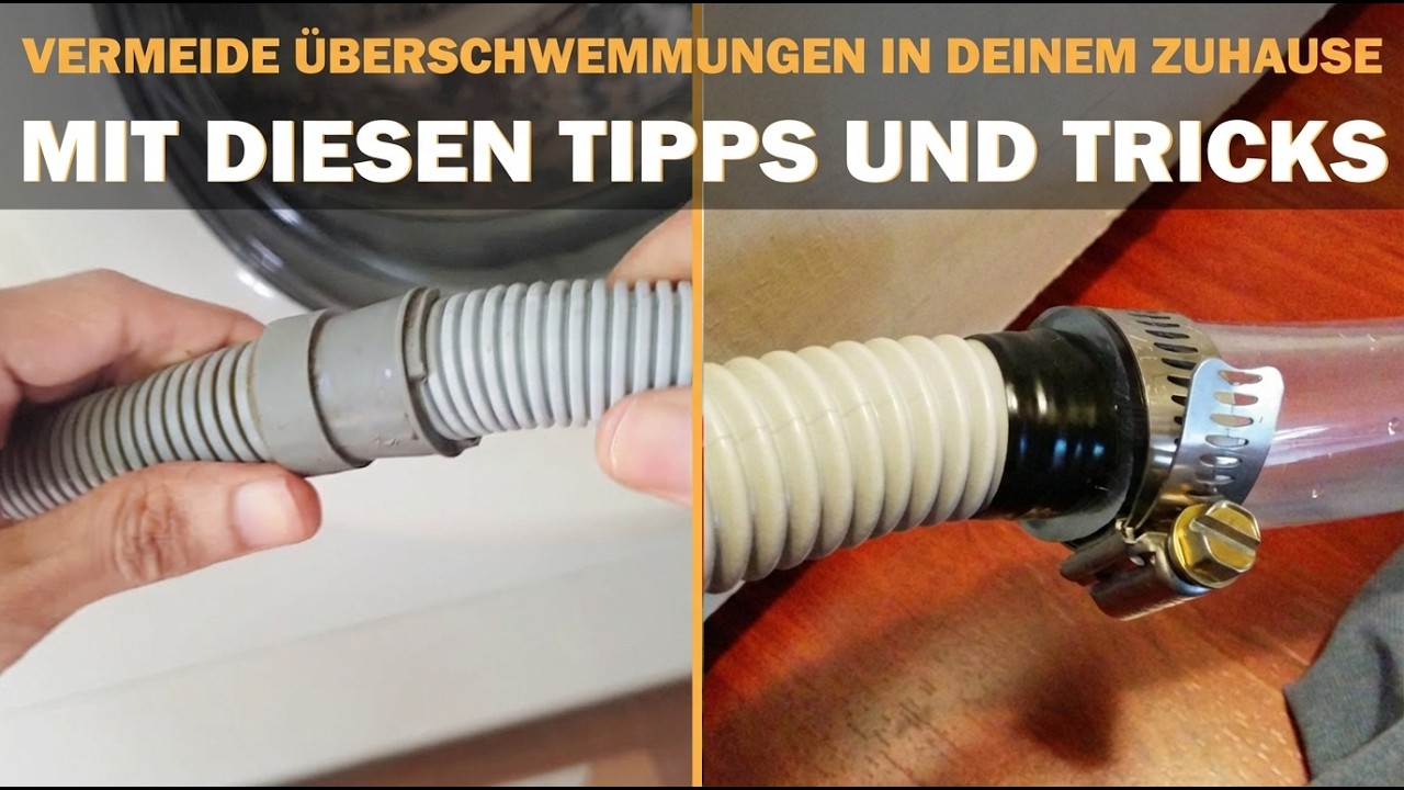 Waschmaschinen-Abfluss verbinden OHNE KLEMPNER Schritt für Schritt | Häufige Fehler