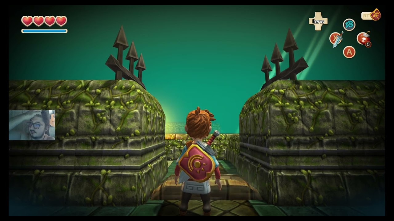 Oceanhorn: Monster of Uncharted Seas - #7 - Floresta - Coração de Pirta - Dentro do templo