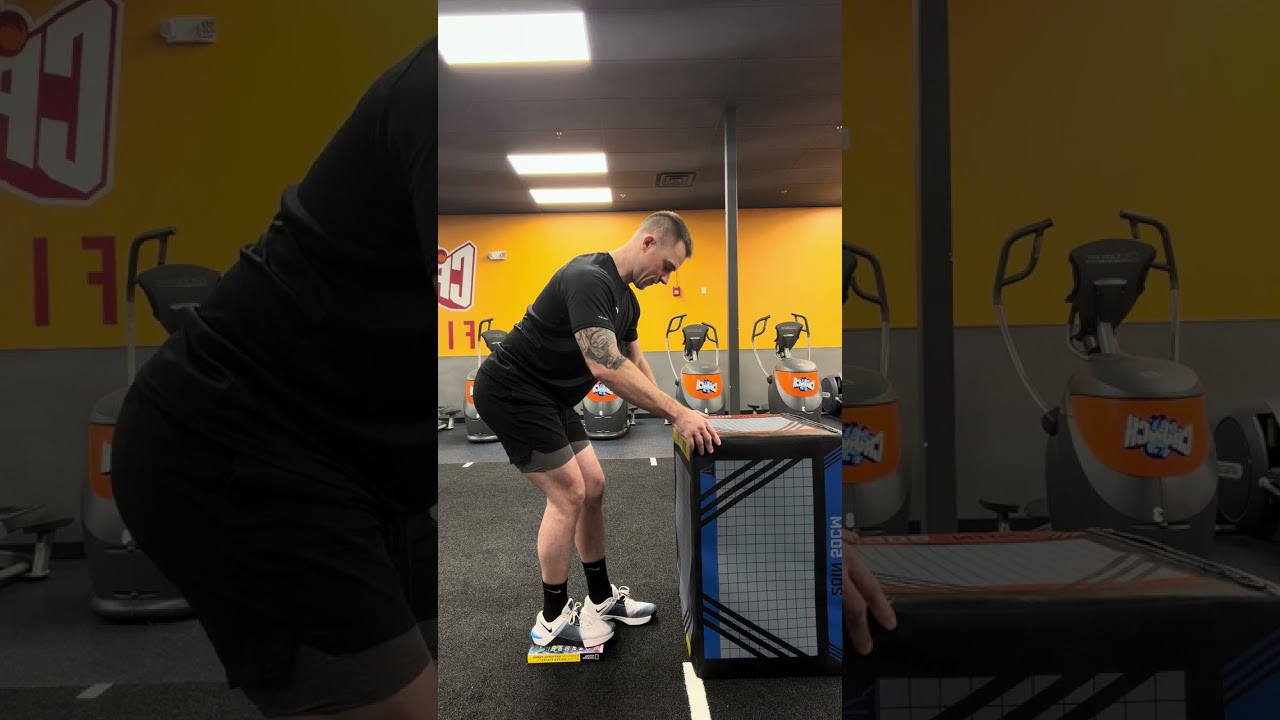 Standing Posterior Hip Capsule Stretch