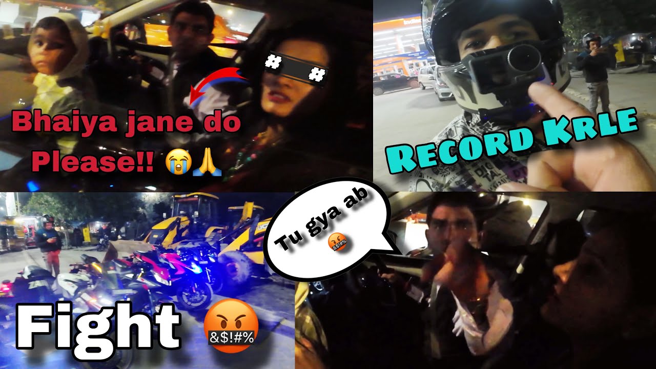 IDIOT DRIVER 🤬 SE LADAI HOGYI | ROAD RAGE 😭 | NIGHTOUT