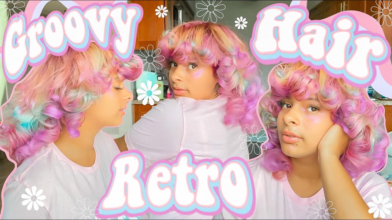 How to do a SUPER Groovy Retro Hairstyle | Farrah Fawcett Curls | 70's Inspired Hair tutorial