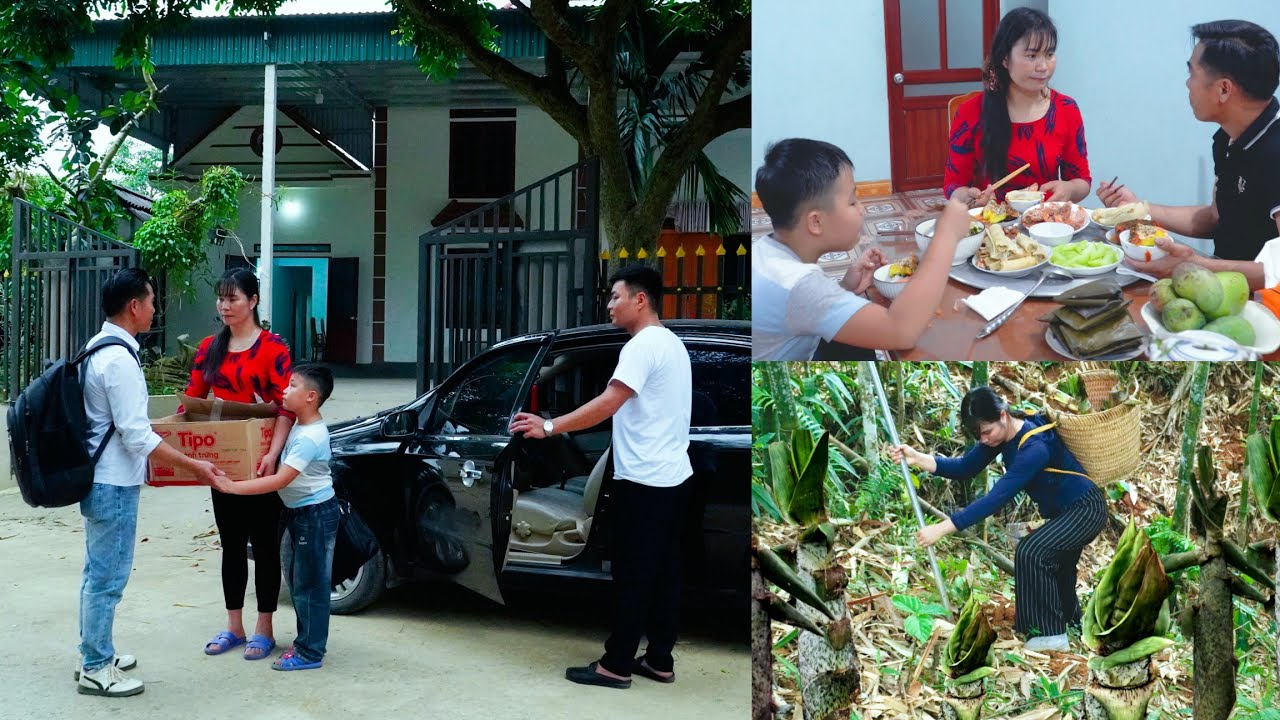 Harvesting bamboo shoots, wrapping cakes - a touching moment. Mến decides to return to her job.