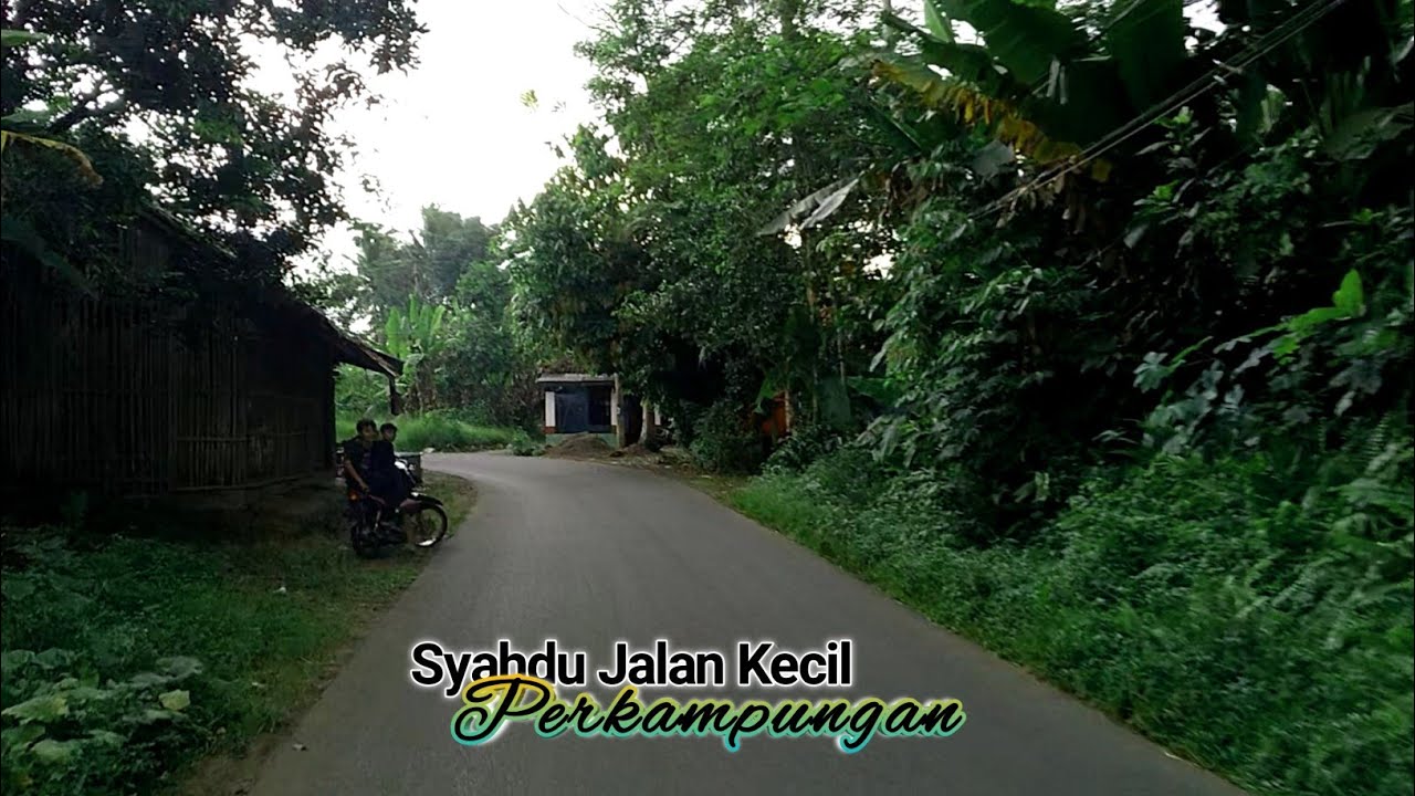 Sepi Banget Suasana Jalan Perkampungan Desa Gunajaya Manonjaya Kabupaten Tasikmalaya