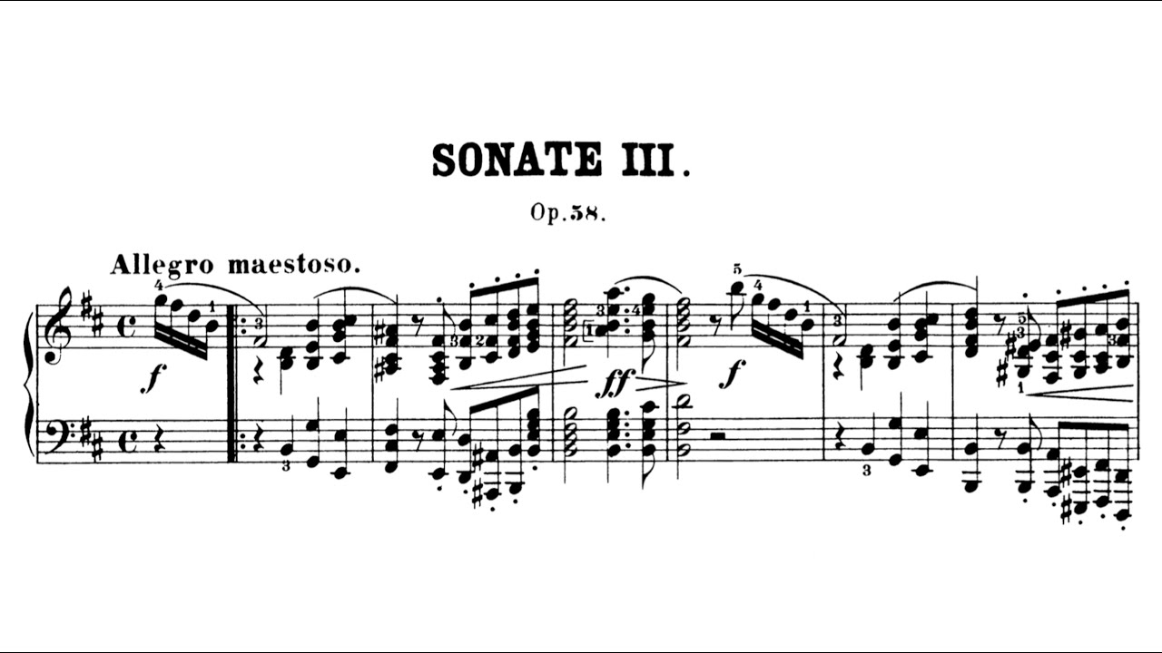 Chopin: Sonata No.3 in B Minor, Op.58 (Zimerman)