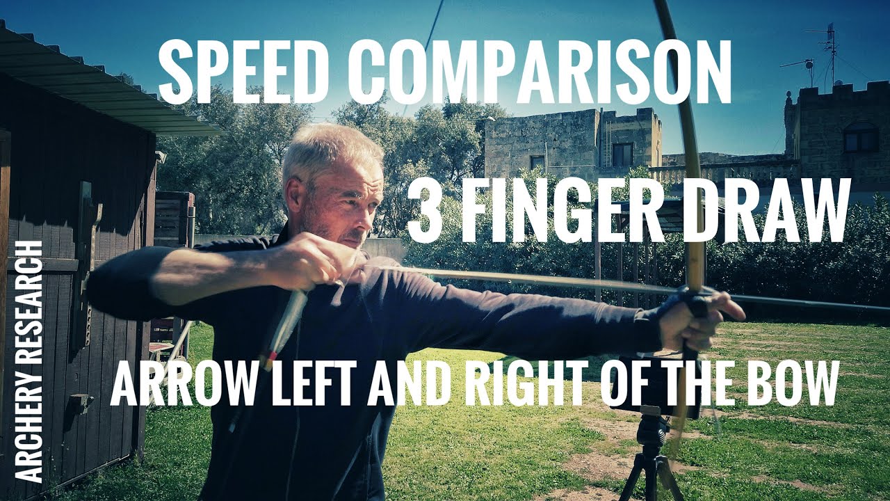 Speed Comparison: Med. 3 Finger Draw with arrow on left and right side