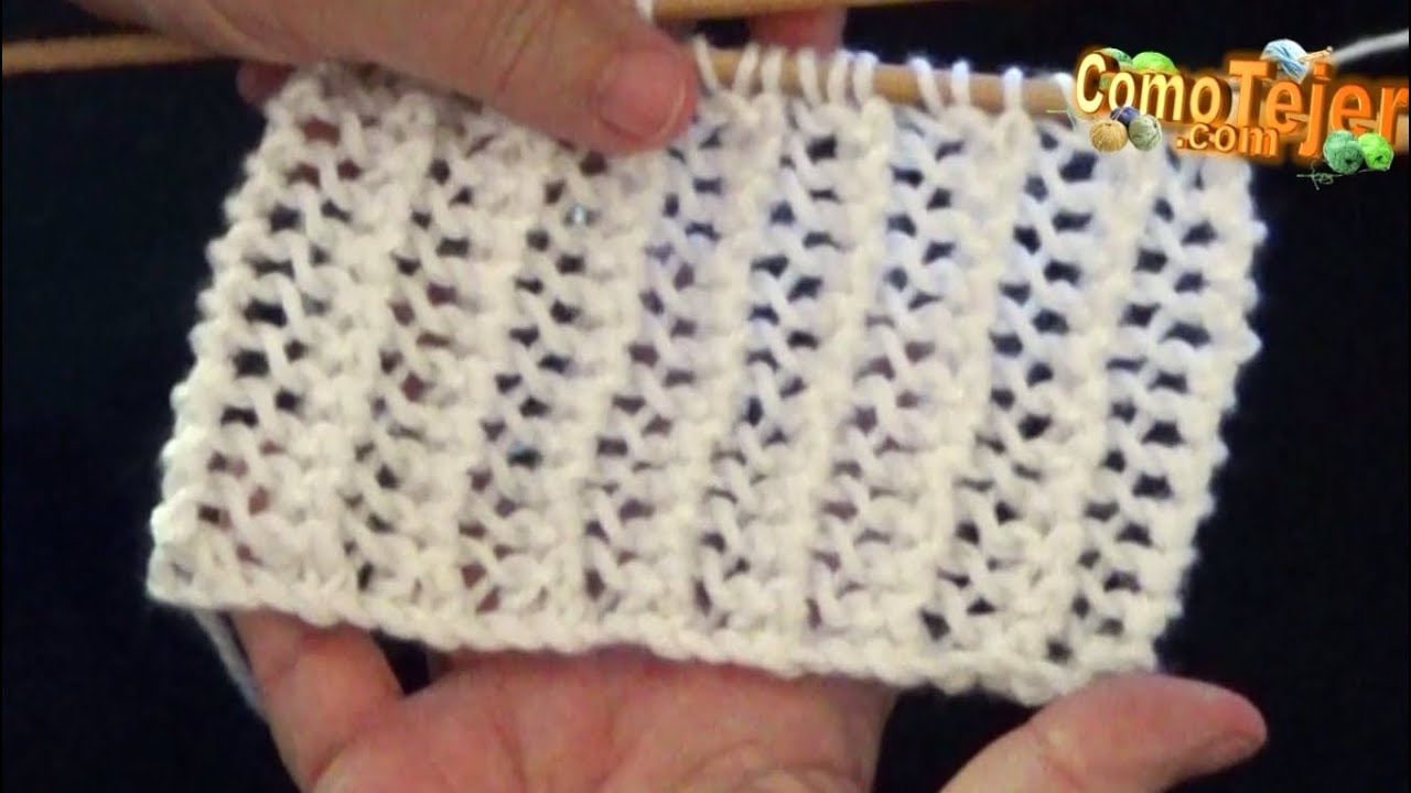 Cómo Tejer Punto Reversible en 1 Sola Carrera. Encaje 2 agujas, palitos, tricot (1062)