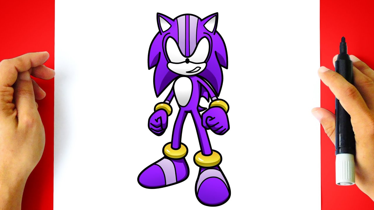 How to DRAW DARKSPINE SONIC