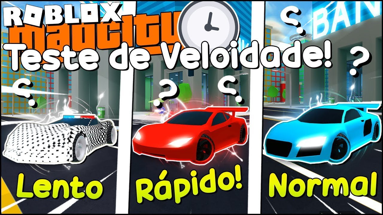 QUAL O CARRO MAIS RÁPIDO e QUAL VALE MAIS a PENA COMPRAR? 🚀 - Mad City ROBLOX