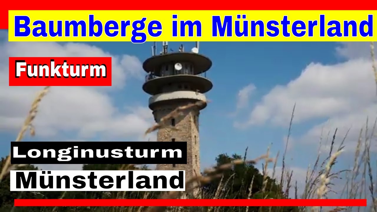 Baumberge im M&uuml;nsterland bei Nottuln - Longinusturm und Funkturm in den Bergen