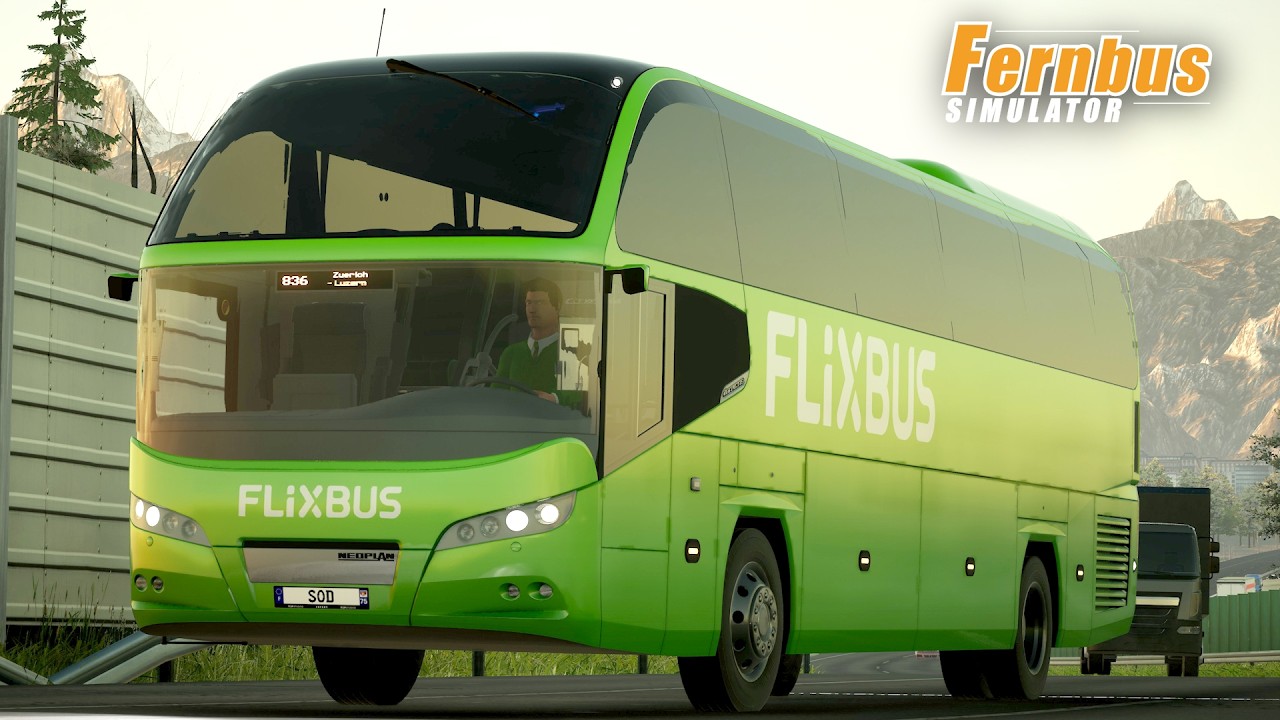 Fernbus Simulator - From Bern To Zürich - With FlixBus Neoplan Cityliner N 1216 HDL | Logitech G29