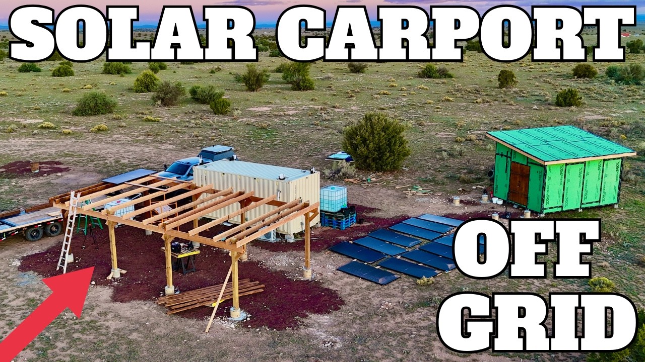 Автономная Аризона 🔥🌵 | Установка солнечных балок для навеса под автомобиль