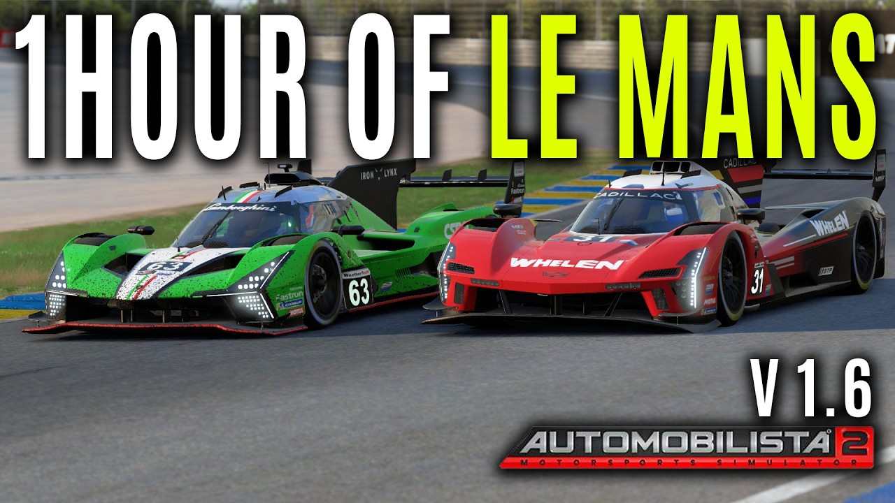 1 Hour of Le Mans | Automobilista 2 1.6 | Lamborghini SC63 at Le Mans
