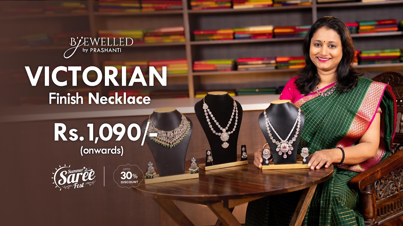 Victorian Finsh Necklace from Rs. 1,090/- | Up to 30% OFF | B'jewelled by Prashanti