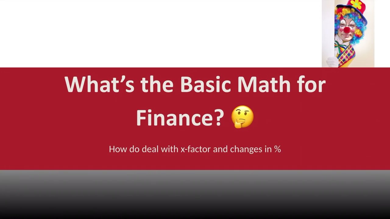 What&rsquo;s the basic math for finance?