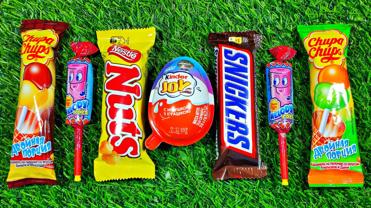 Chocolate Bar & Kinder Surprise Egg Unboxing ASMR Compilation!