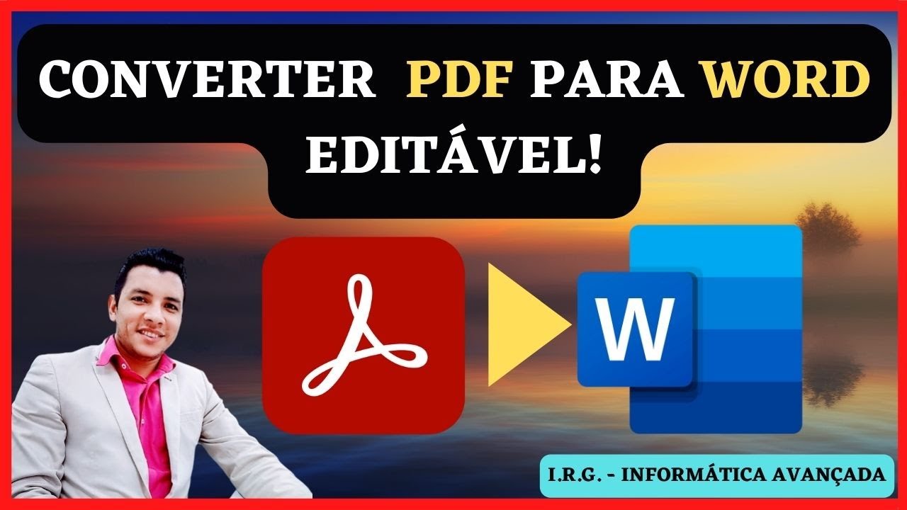 Como Converter PDF Para WORD Editável 2022 fácil e Sem Programas