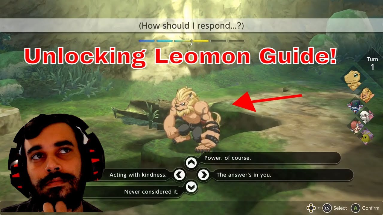 Digimon Survive Best Answers for Leomon! How to get Leomon!