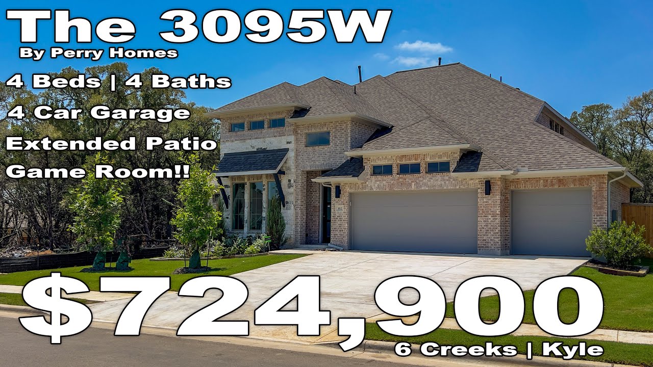 Austin Texas | New Home Tour | The 2895W by Perry Homes | 6 Creeks | Kyle