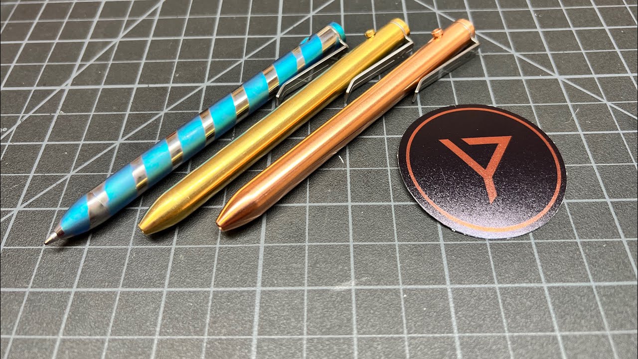 Refyne Co. EP1 Copper, Brass, Titanium Bolt Action EDC Pen (2023)