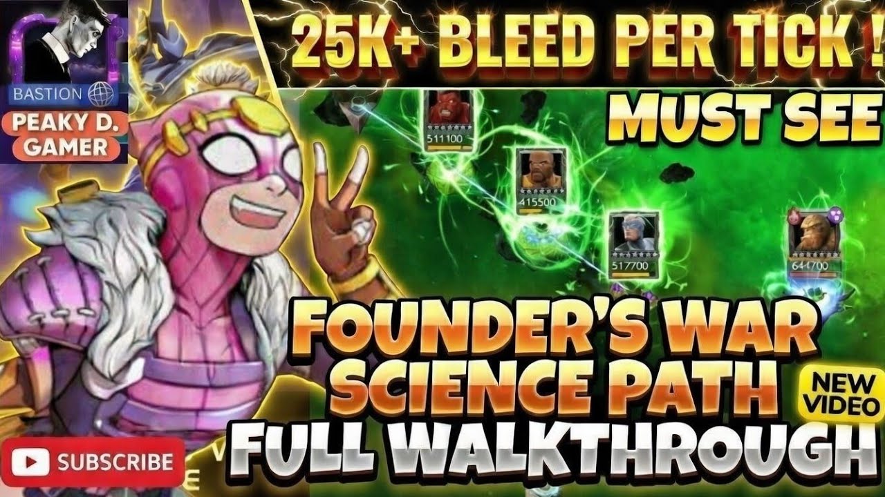 FOUNDER’S WAR SCIENCE QUEST FULL WALKTHROUGH | ZEMO DESTROYS EVERYTHING! 🔥MCOC FOUNDER'S AW SHOWCASE
