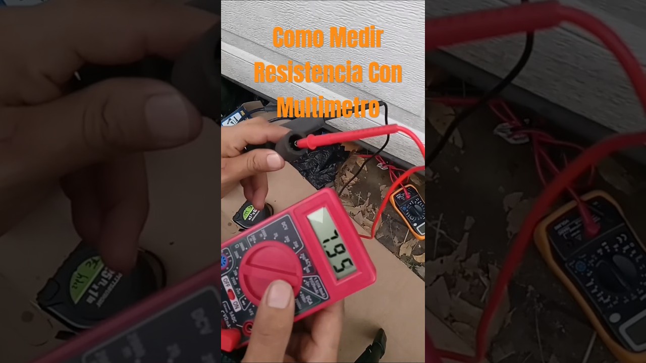 Como Medir Resistencia Con Multimetro