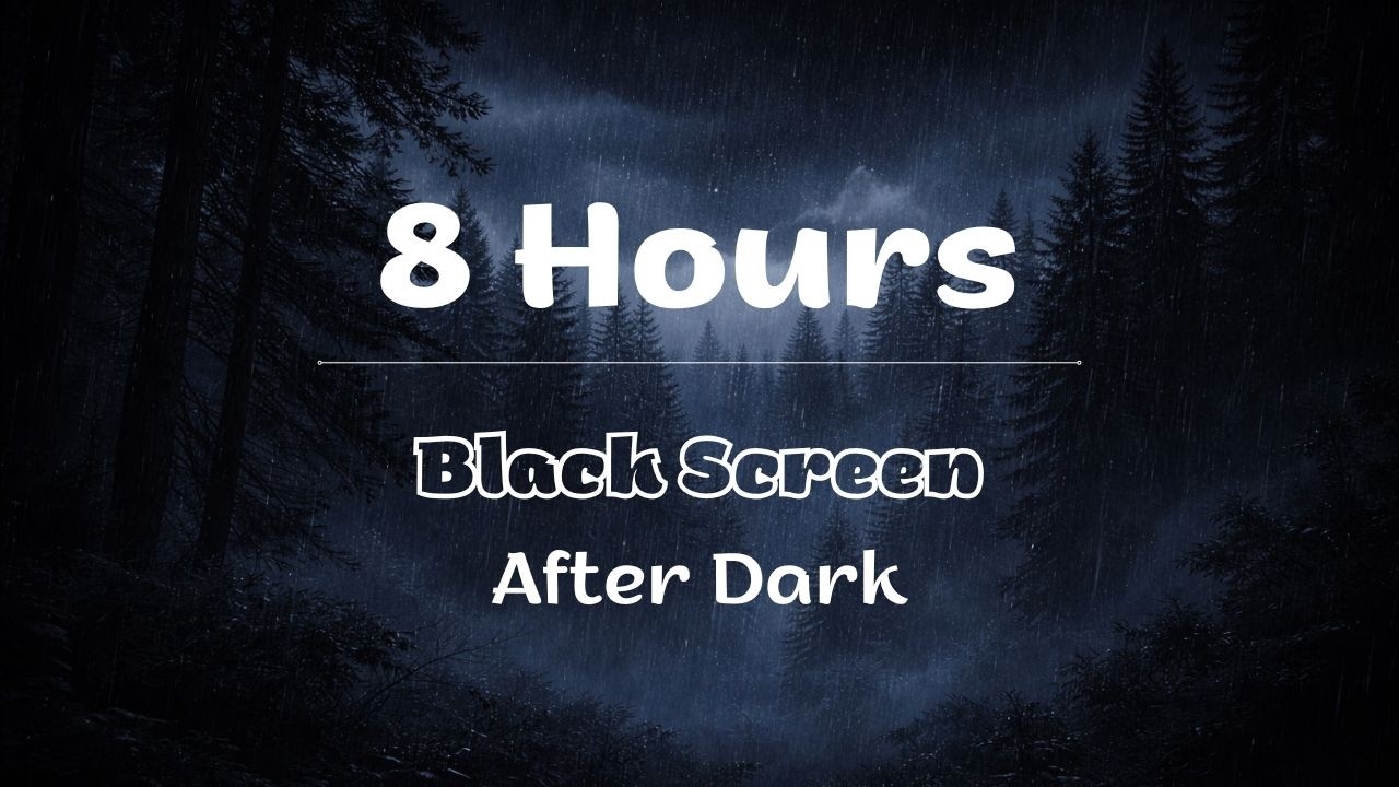 8 Hours of Forest Night Sounds | Black Screen | Deep Sleep