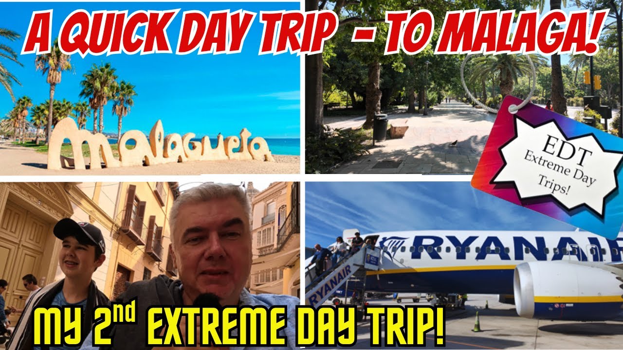 ✈️I Flew to MALAGA for the Day… Cheaper Than a Train Ticket! Extreme day trip review #edt #malaga 