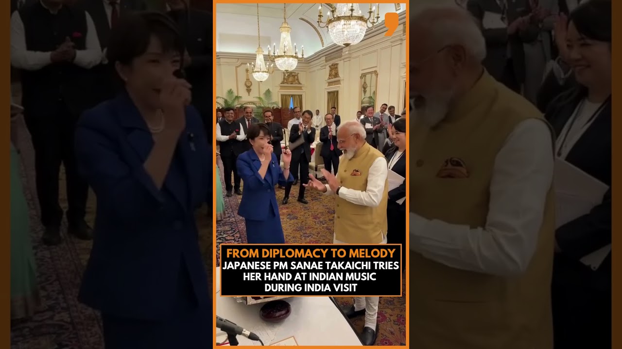 Japan PM Sanae Takaichi Tries Indian Music During India Visit | Heartwarming Moment Goes Viral