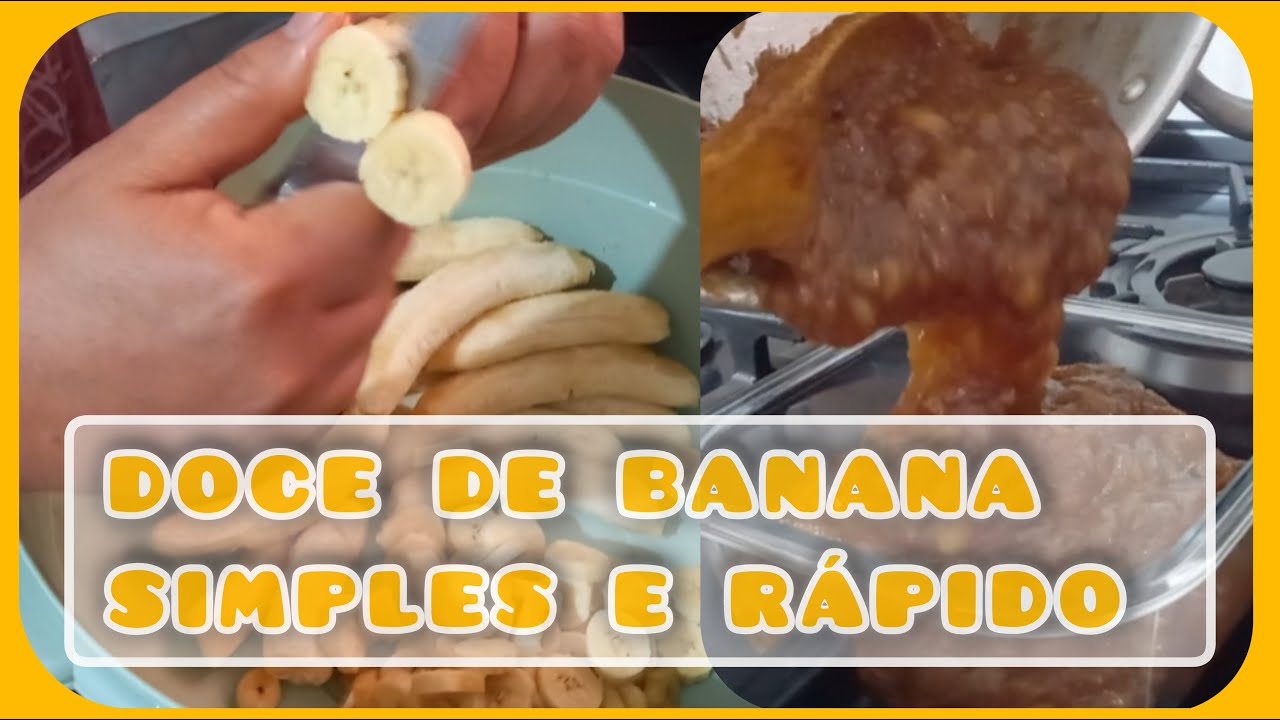 DOCE CASEIRO DE BANANA NANICA receita Fácil e Saborosa