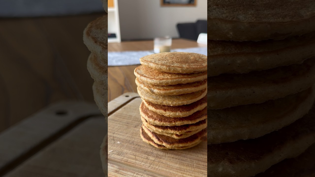 Panqueques de manzana y avena