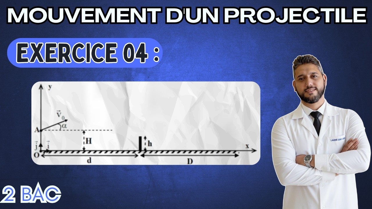 Exercice 04 - Le projectile - Mécanique - SN 2013 PC - 2 BAC - Prof Mouslim