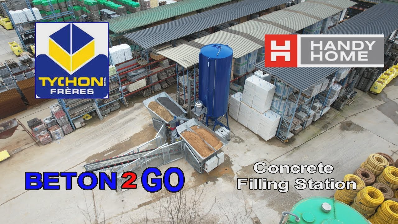 BETON2GO Betontankstelle / Centrale à béton    Handy Home Tychon Frères