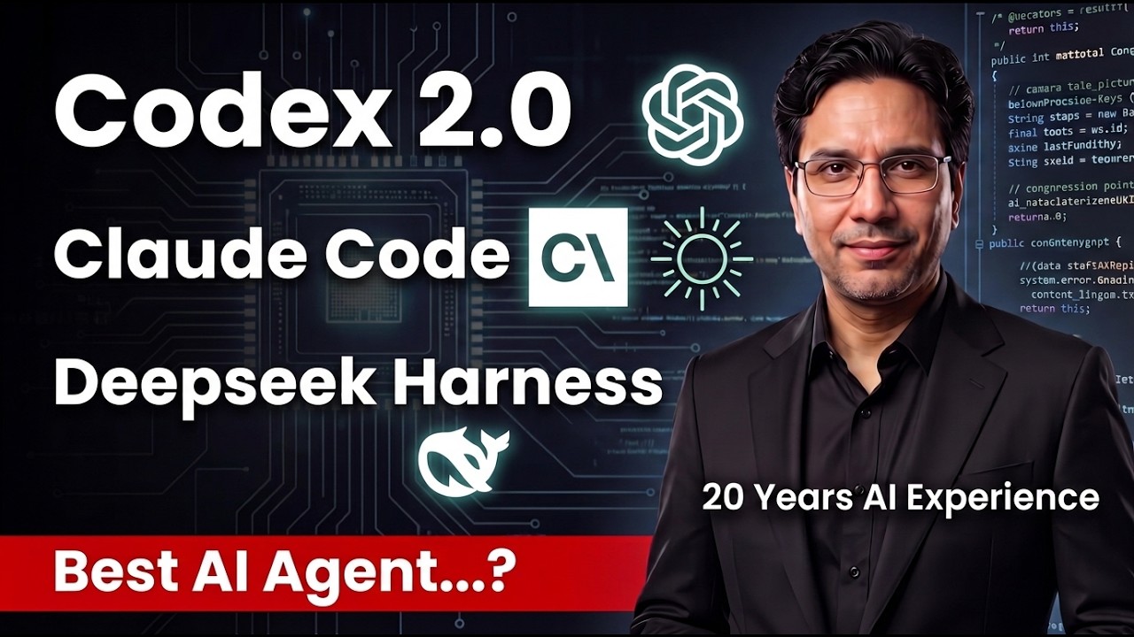 GPT Codex 2.0, New Deepseek Harness & Claude Code(Best AI Agents in 2026)