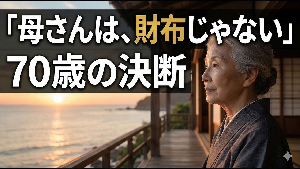 金だけ送って」という息子。70歳の母が期待を捨てて見つけた、最高の自立。