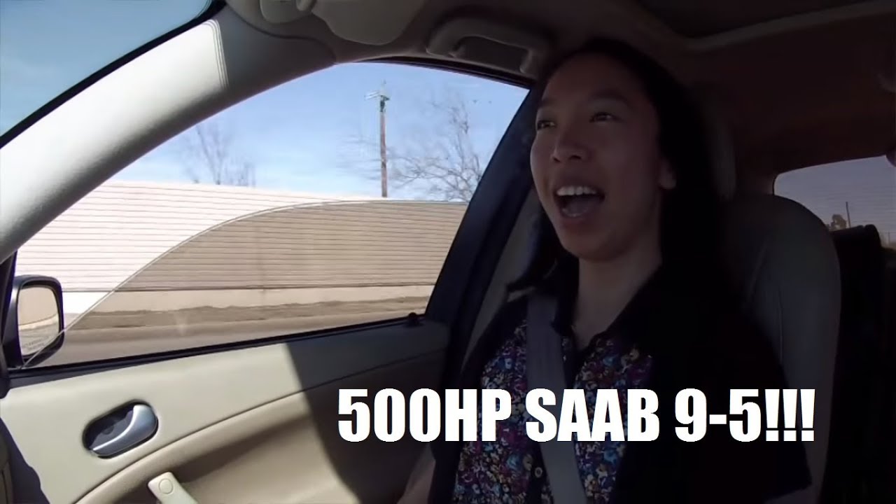 Co-Worker rides in 500hp Saab 9-5!