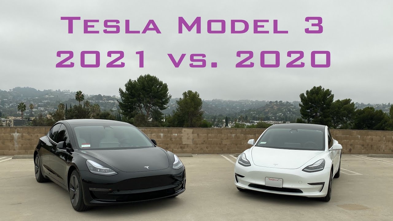 2020 vs 2021 Tesla Model 3 SR+ Comparison