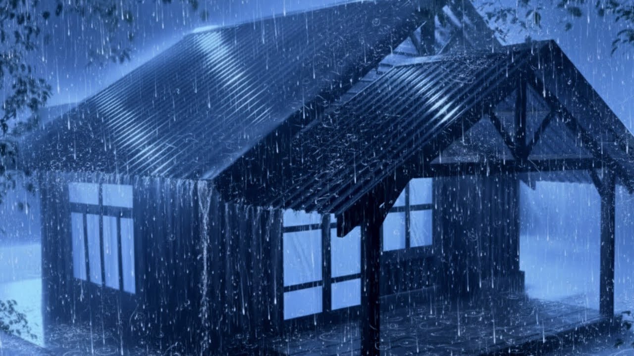 ASMR Heavy Rain & Thunder Sounds – No Ads Rain and Rumbling Storm for Deep Sleep