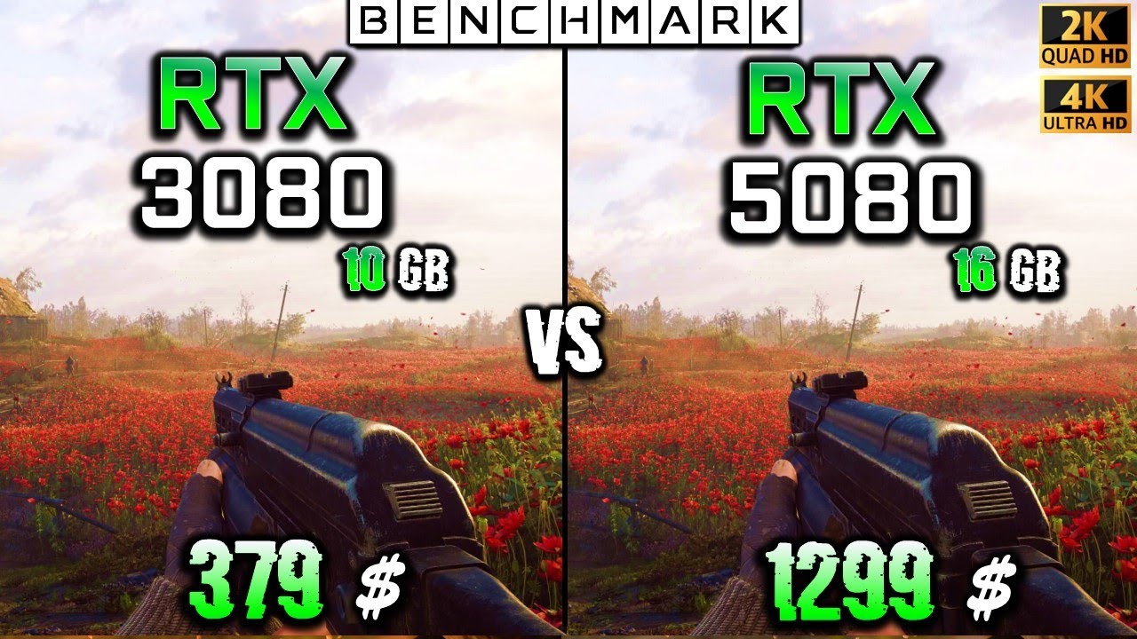 Rtx 3080 vs RTX 5080 16GB / Test / 1440p - 2160p 4K / in 8 Games