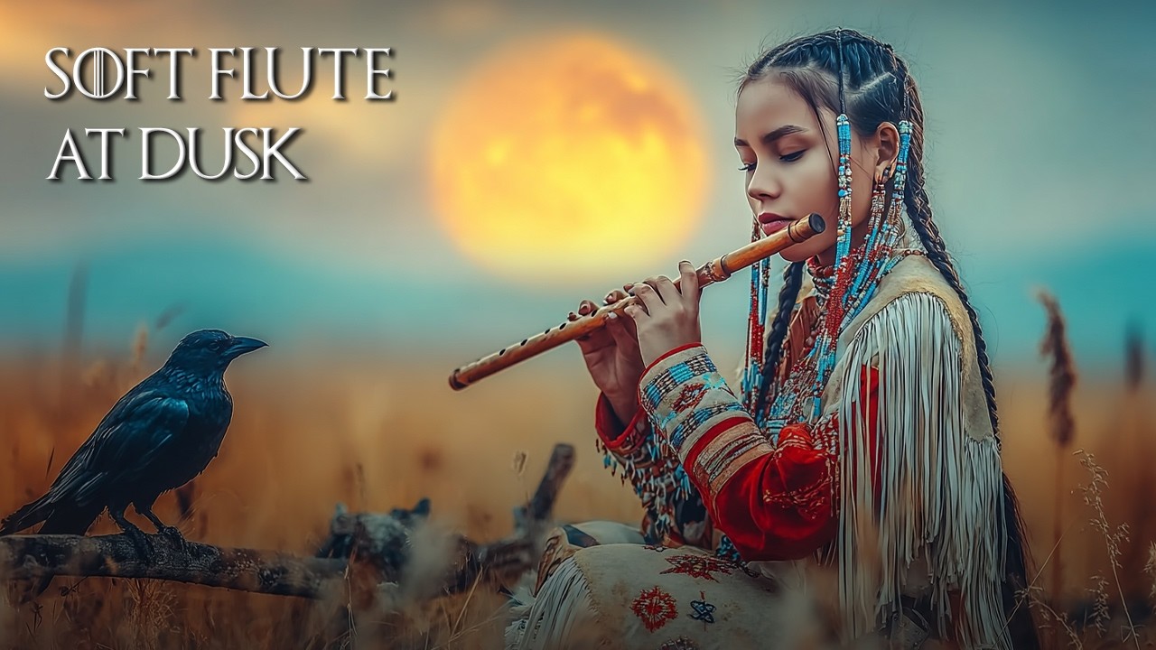 Soft Flute at Dusk 🌙 Native American Flute Music for Anxiety Relief & Deep Rest