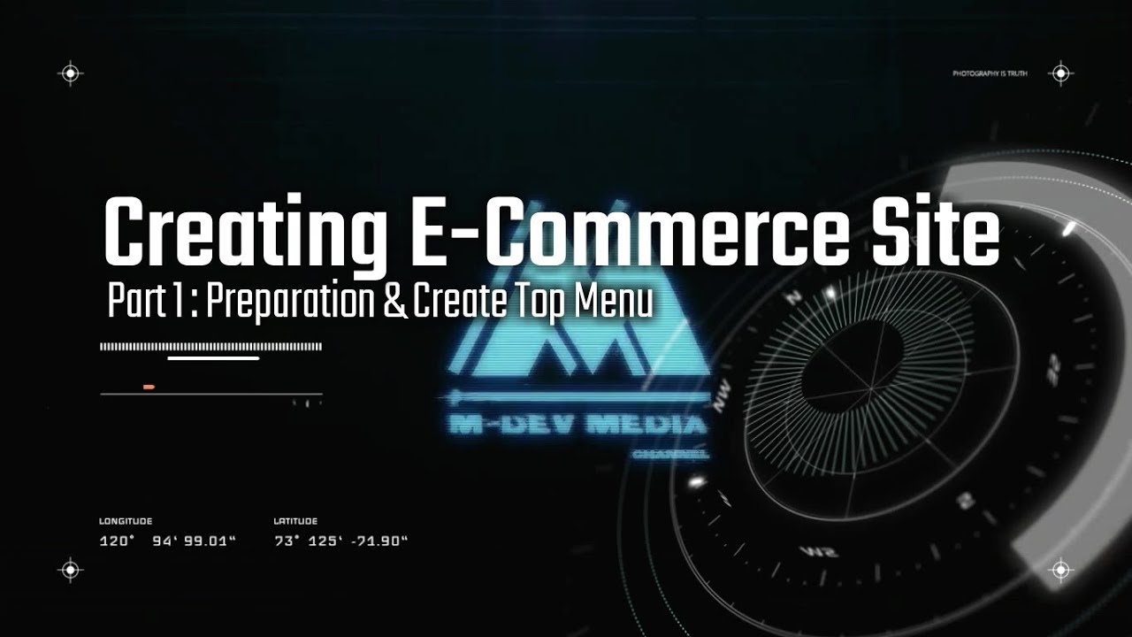 Create Ecommerce Website Tutorial : P 1 Preparation and Create Top Menu