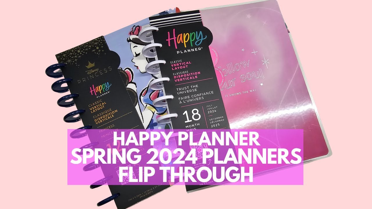 Flip Through Happy Planner Spring 2024 Planners